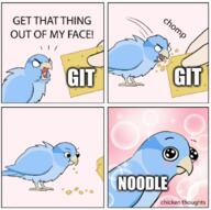 chicken_thoughts git leveloper meme // 673x670 // 305KB
